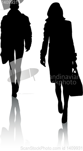 Image of Silhouette girls