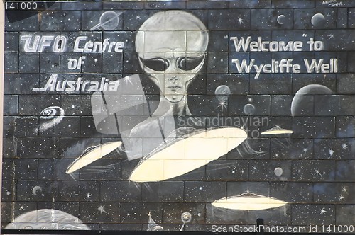 Image of Wycliff well ufo sign