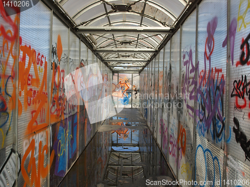 Image of Bridge with graffiti