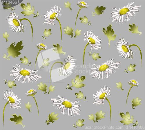 Image of Seamless background from a flowers ornament, fashionable modern wallpaper or textile.   