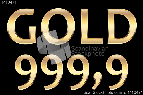 Image of gold 999.9