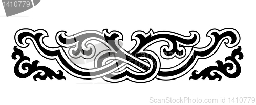 Image of vector ornament on white background