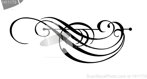 Image of vector ornament on white background