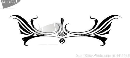 Image of vector ornament on white background