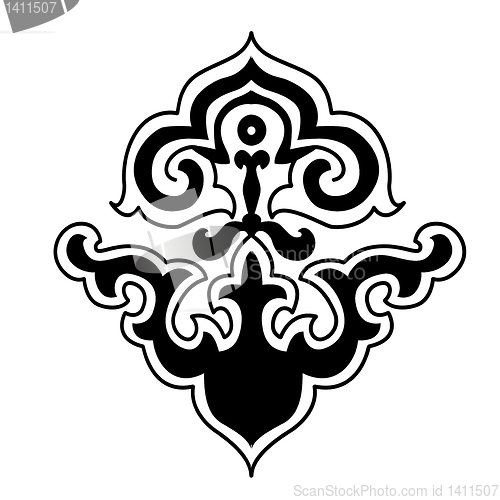 Image of vector ornament on white background