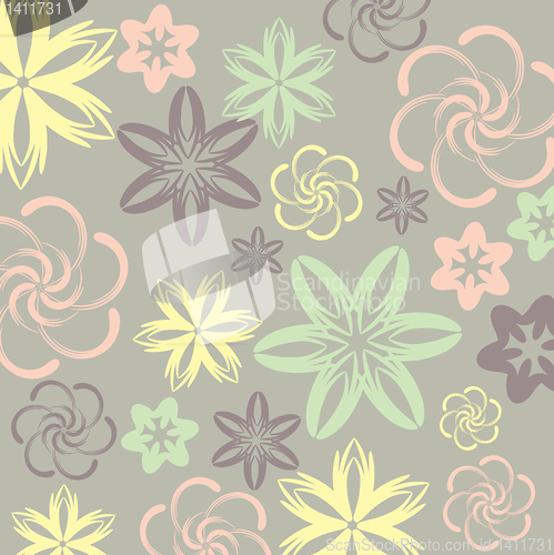 Image of abstract floral background