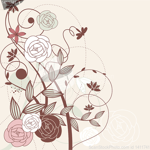 Image of vector abstract cute card