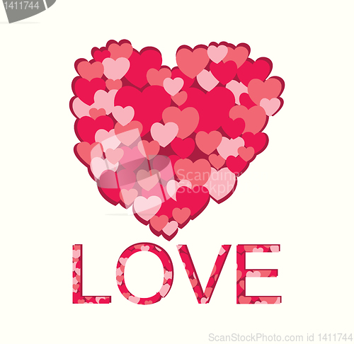 Image of Stylized pink heart
