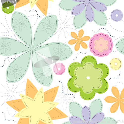 Image of seamless floral background