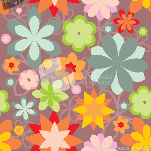 Image of seamless floral background