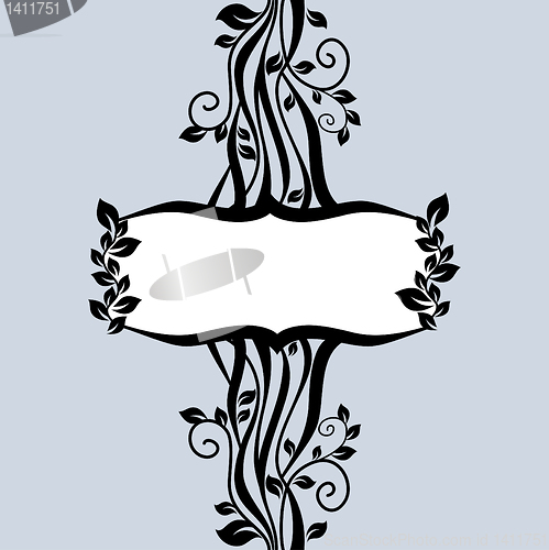 Image of floral frame illustration
