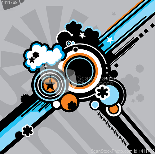Image of abstract colorful background