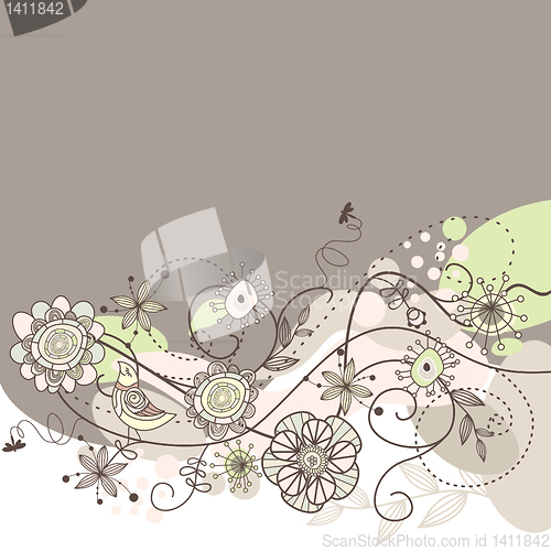 Image of cute floral background