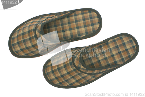 Image of Men room slippers.