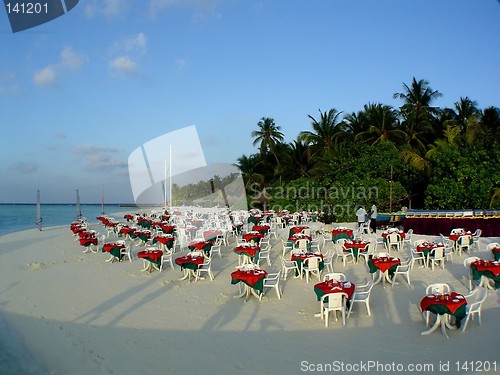 Image of dinner at beach