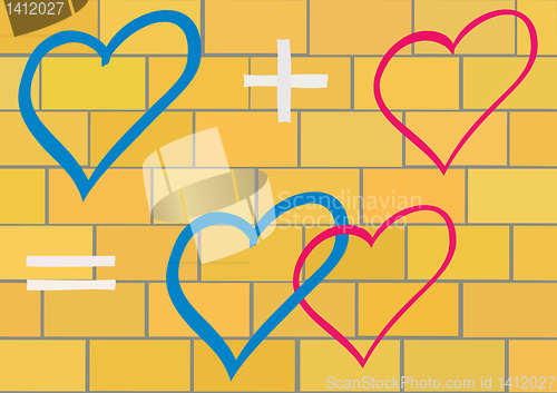Image of Connected hearts.