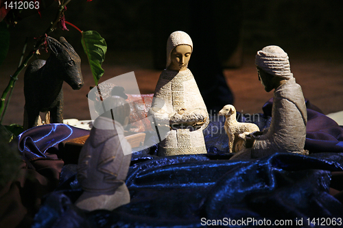 Image of Nativity scene, Tabgha Church of the Multiplication