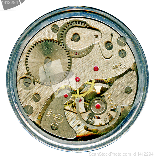 Image of watchwork  mechanism of  clock