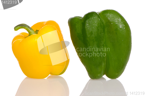 Image of Two fresh peppers 