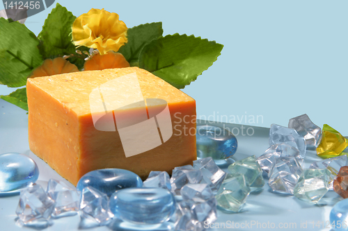 Image of soap with natural ingredients