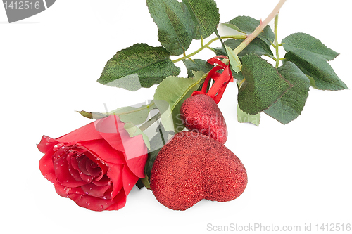 Image of rose and heart