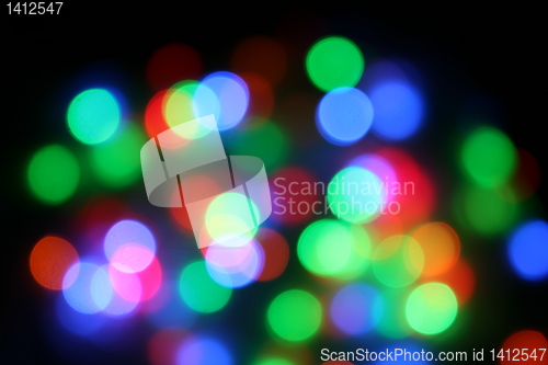 Image of Christmas bokeh lighteffects