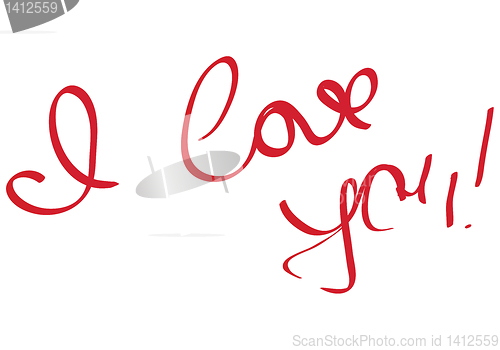 Image of I Love You message