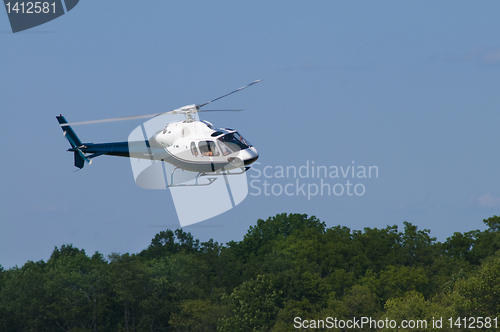 Image of Helicopter landing or taking off