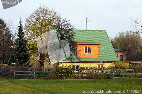 Image of The house and plants