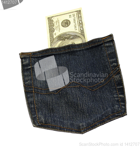 Image of cash in a pocket       