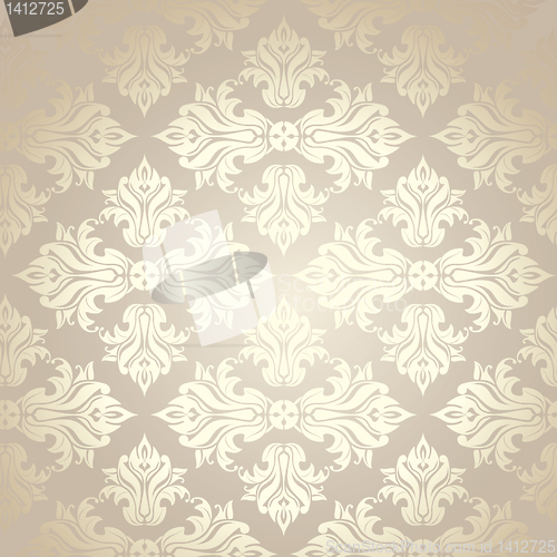 Image of seamless damask wallpaper