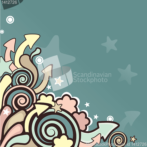 Image of vector cartoon background