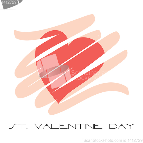 Image of valentine's day vector card