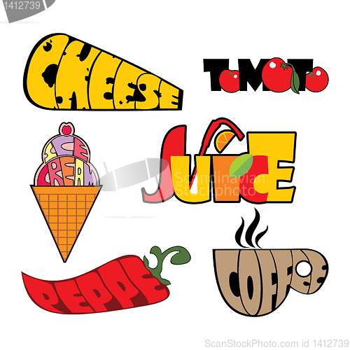 Image of collection of vector symbols