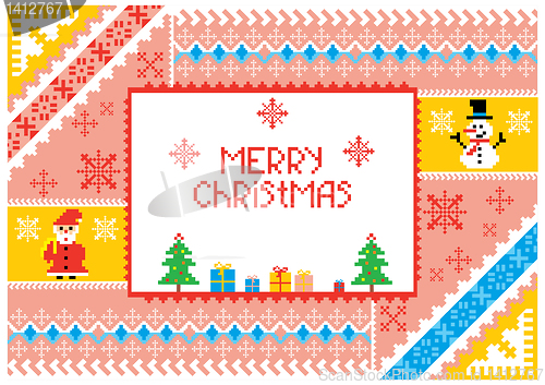 Image of artistic christmas card