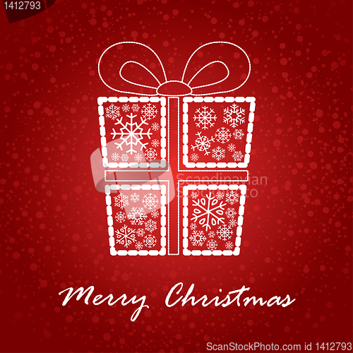 Image of artistic christmas card