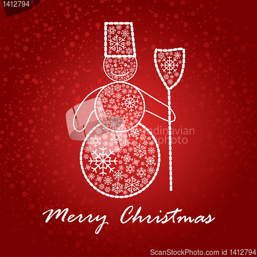 Image of artistic christmas card