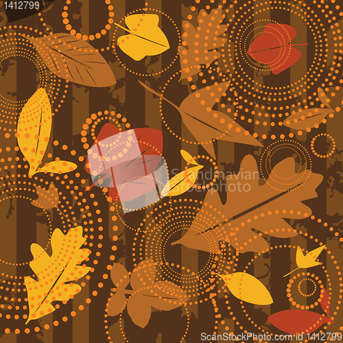 Image of seamless autumn background