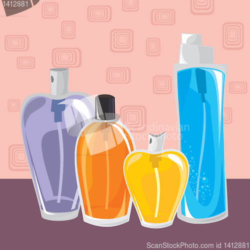 Image of collection of different perfumes