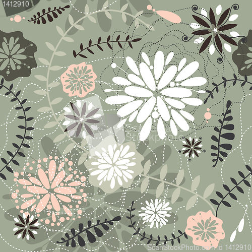 Image of seamless floral background