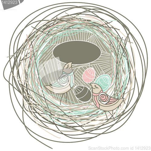 Image of easter vector background