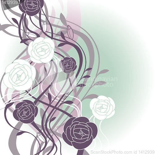 Image of abstract cute floral background