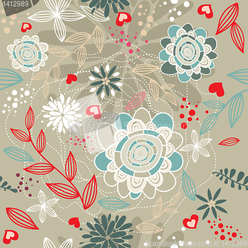 Image of romantic floral background