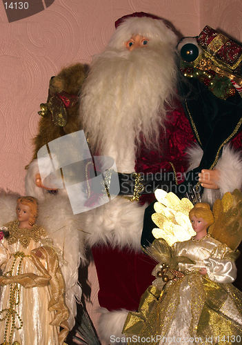 Image of santa and angels