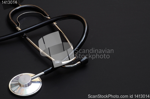 Image of stethoscope on black