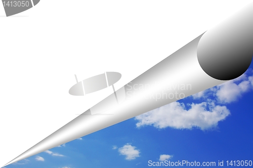 Image of blue sky and copyspace