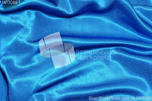 Image of blue satin background