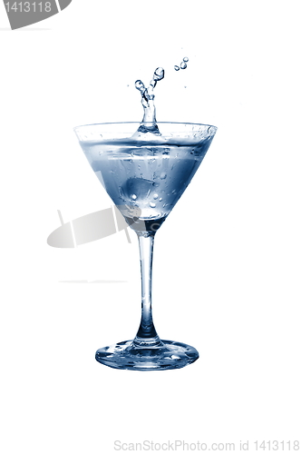 Image of glass of water with splash