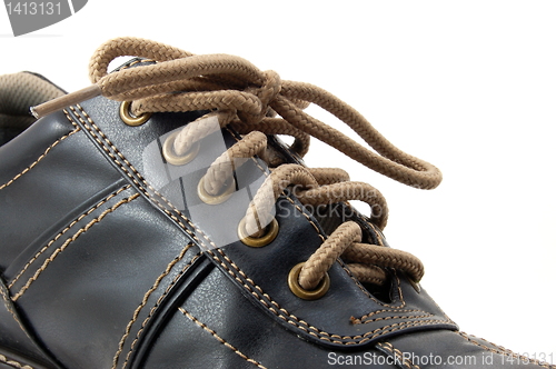 Image of macro of a shoe