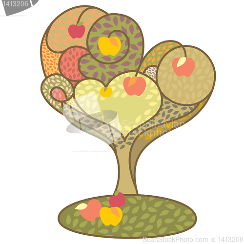 Image of abstract autumn tree